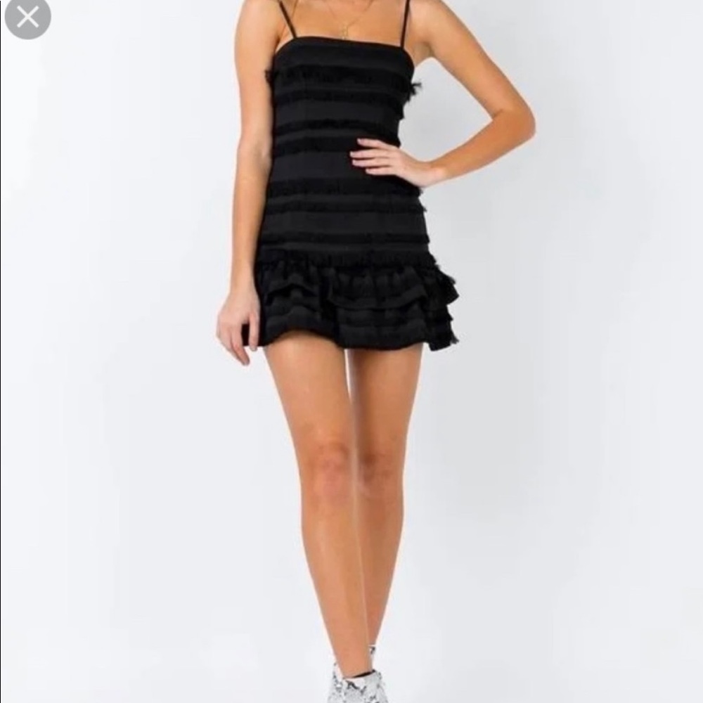 Princess Polly Black Molina Dress Size 6